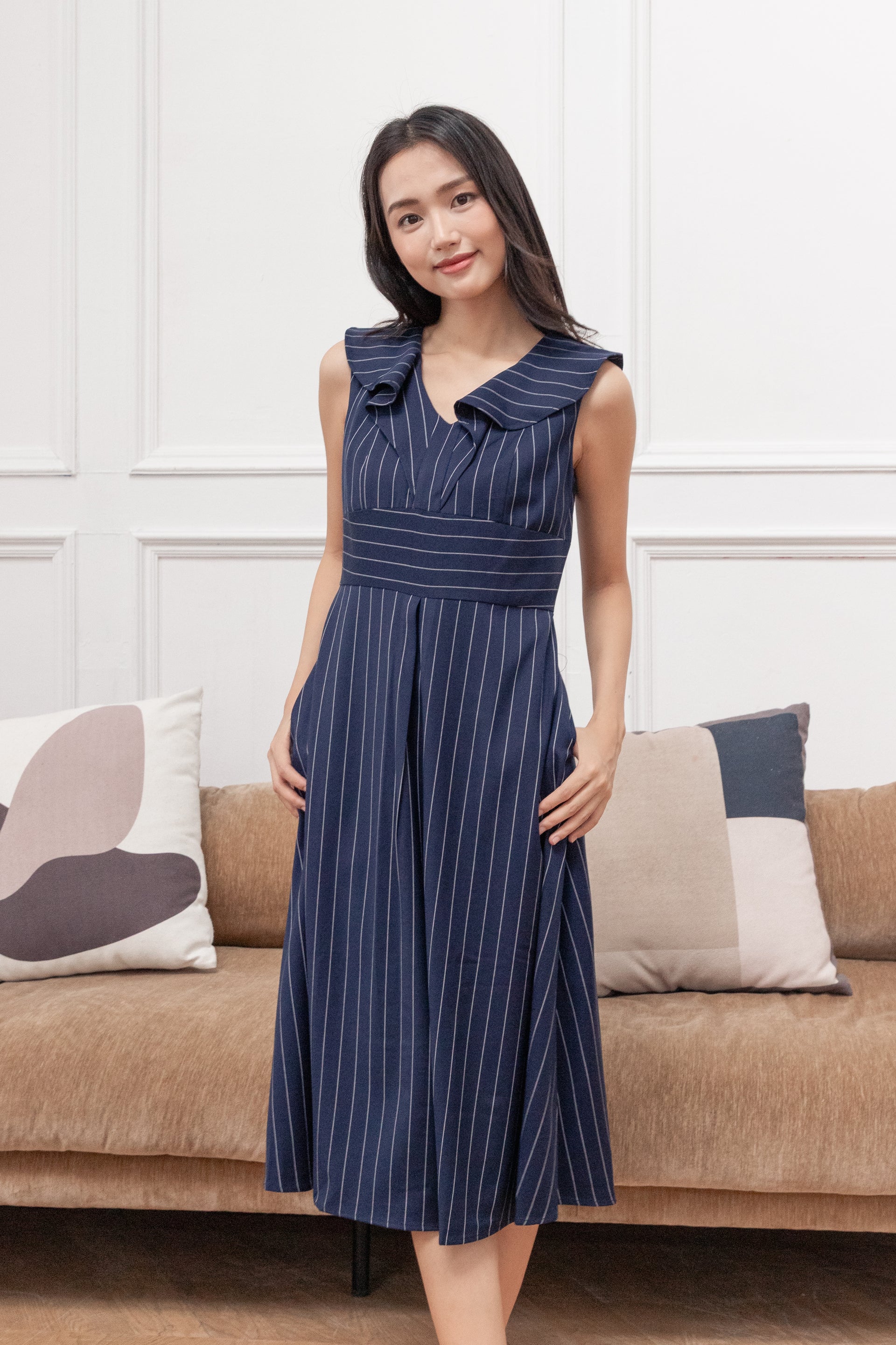 Fallon stripe midi dress – rdm studio