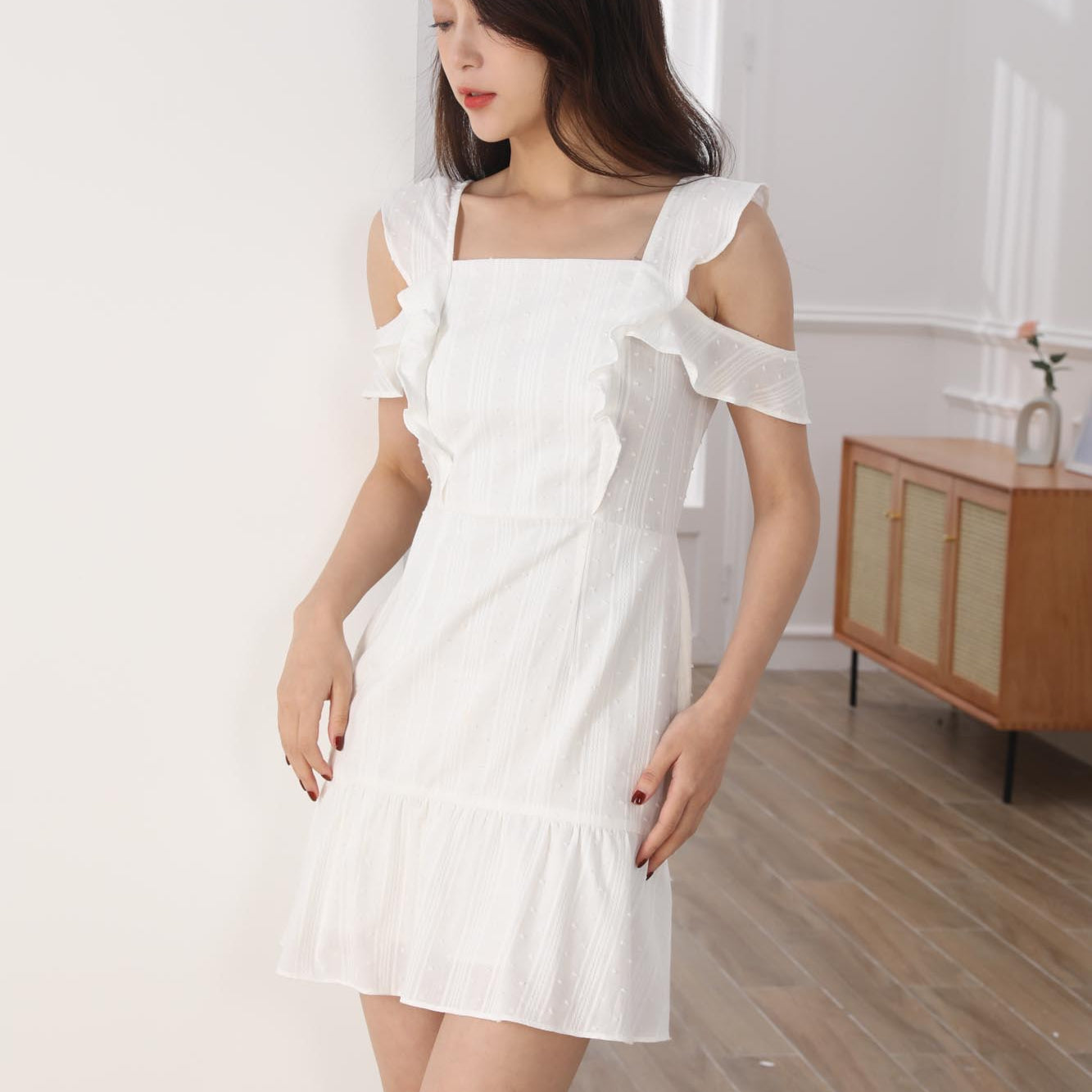 Arya embroderied cotton dress